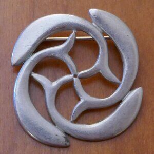 Ken Kantro Pewter Pin - Vintage